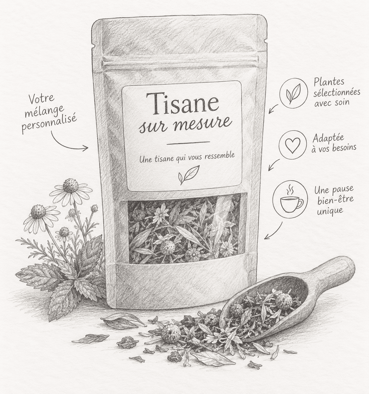 Tisane sur-mesure réservée aux demandes